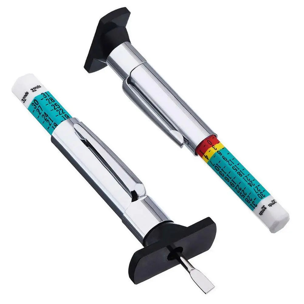 Universal Tire Tread Depth Gauge Tool for Safe Driving Peaceful Pleasures Health and Wellness