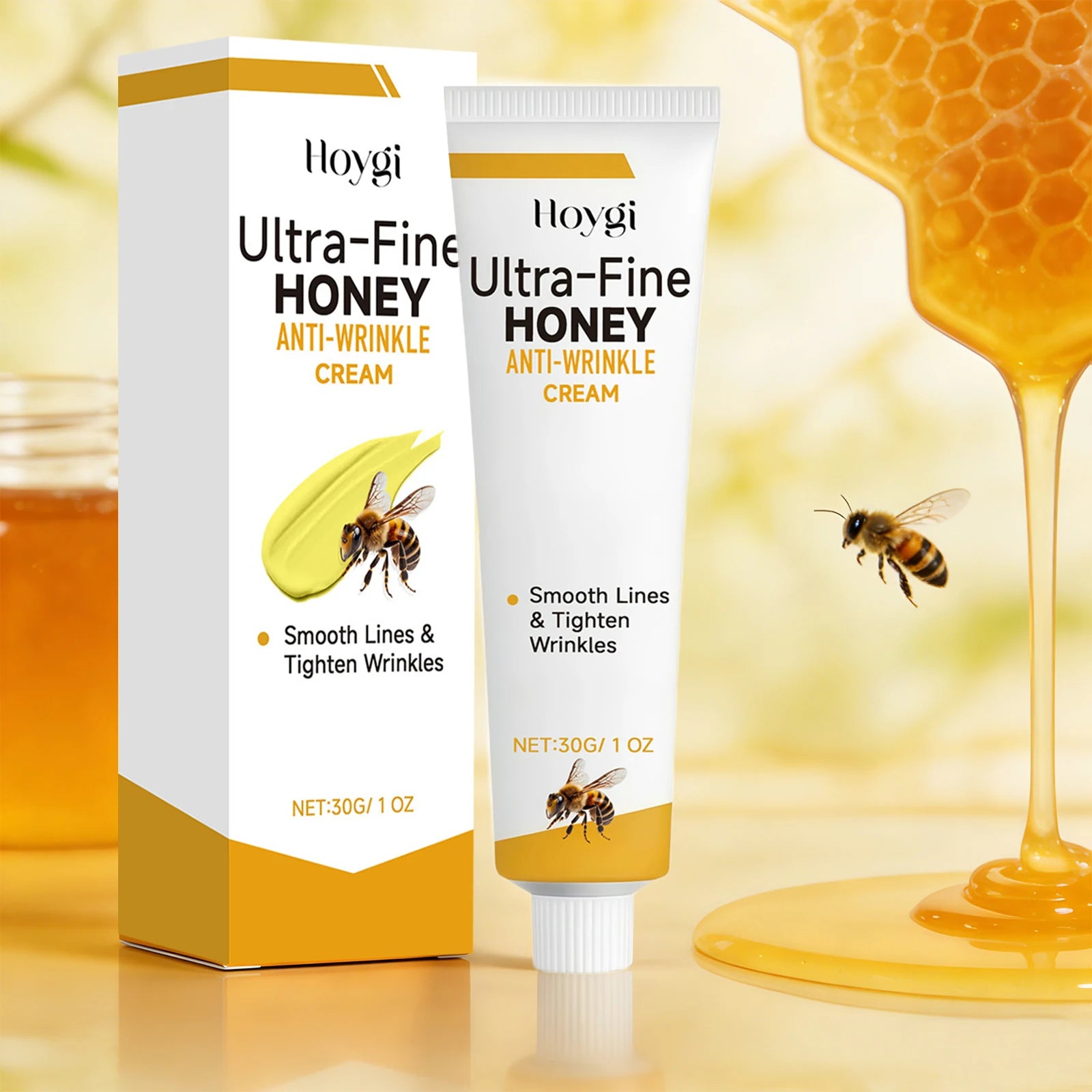 Ultra-Fine Honey Cream Anti Wrinkle Cream Fade Fine Lines Nourishing Skin Improve Dullness Brightening Lifting Firming Skin Care Peaceful Pleasures Health and Wellness