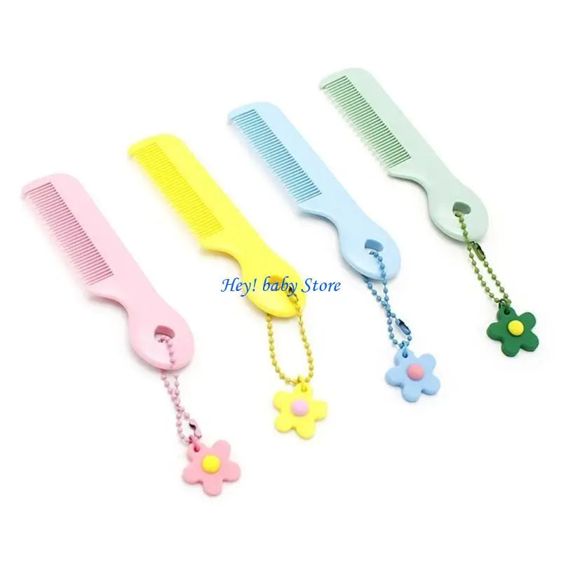 Kids Cartoon Floral Hair Comb – Anti-Static, Baby & Girls