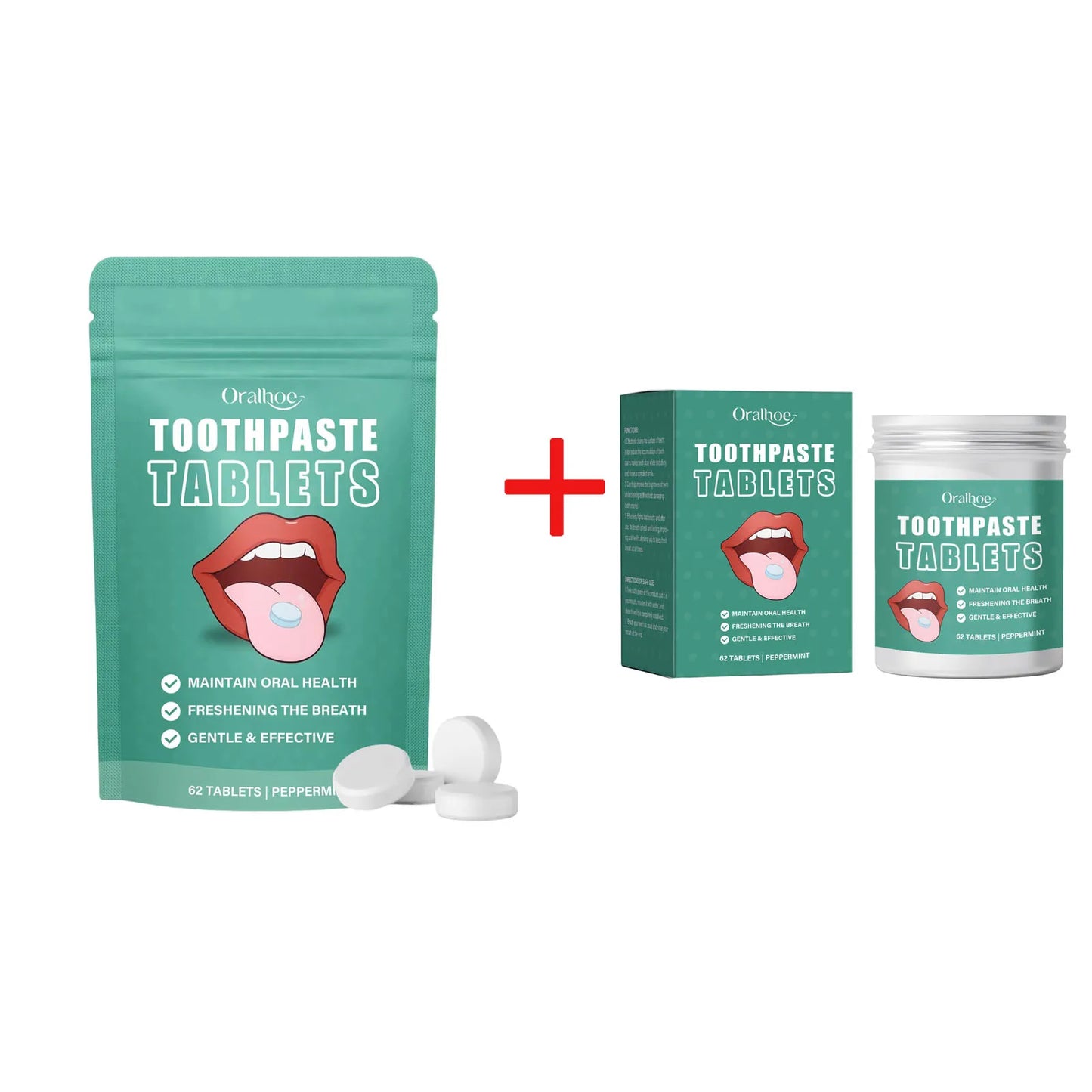 Oralhoe Jasmine Toothpaste Tablets – Whitening & Fresh Breath