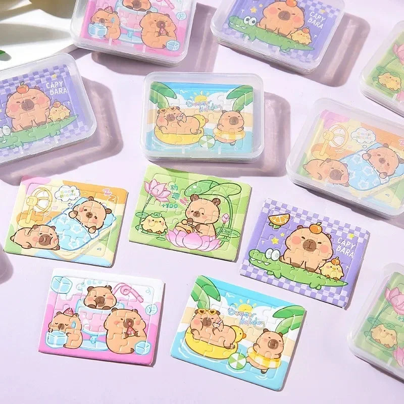 Capybara Jigsaw Puzzles for Kids – Educational 5-Piece Toy