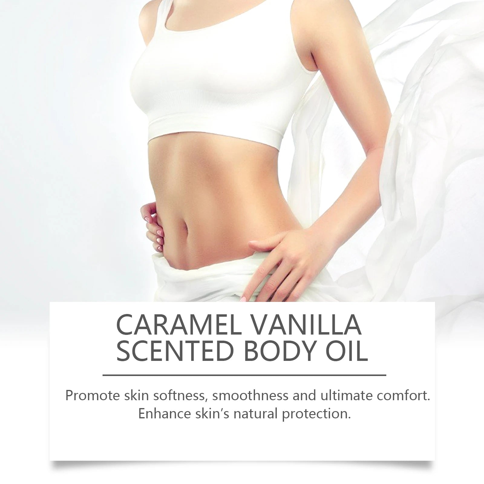 Caramel Vanilla Body Care Oil for Skin Elasticity Peaceful Pleasures Health and Wellness