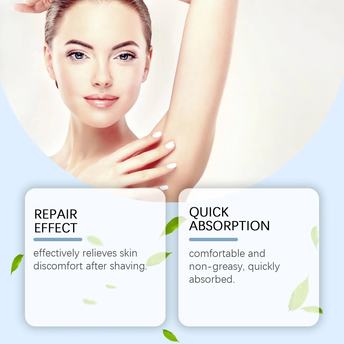 After Hair Removal Cream Moisturizing Relieve Armpit Skin Pain Discomfort Reduce Redness Improve Dullness Repair Underarm Cream Peaceful Pleasures Health and Wellness