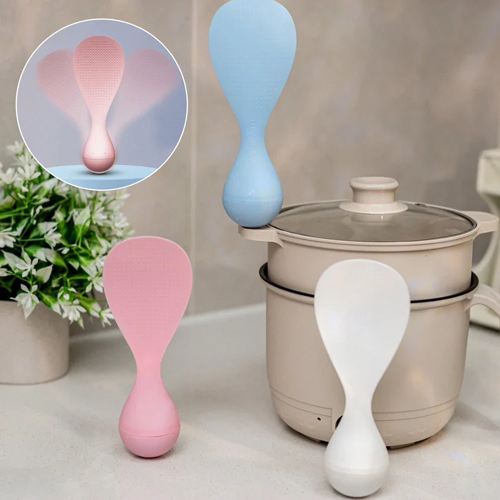 Non-Stick Self-Standing Rice Spoon | Food-Grade PP Serving Spoon