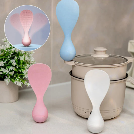 Non-Stick Self-Standing Rice Spoon | Food-Grade PP Serving Spoon Kitchen Serving Spoon Oasis Select