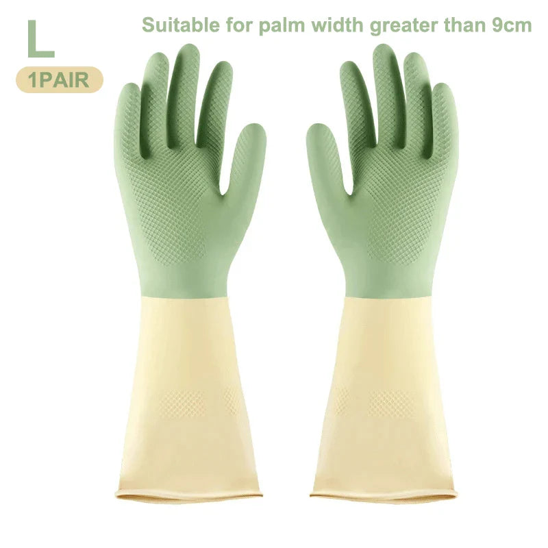 Thickened Rubber Dishwashing Gloves – Kitchen & Cleaning