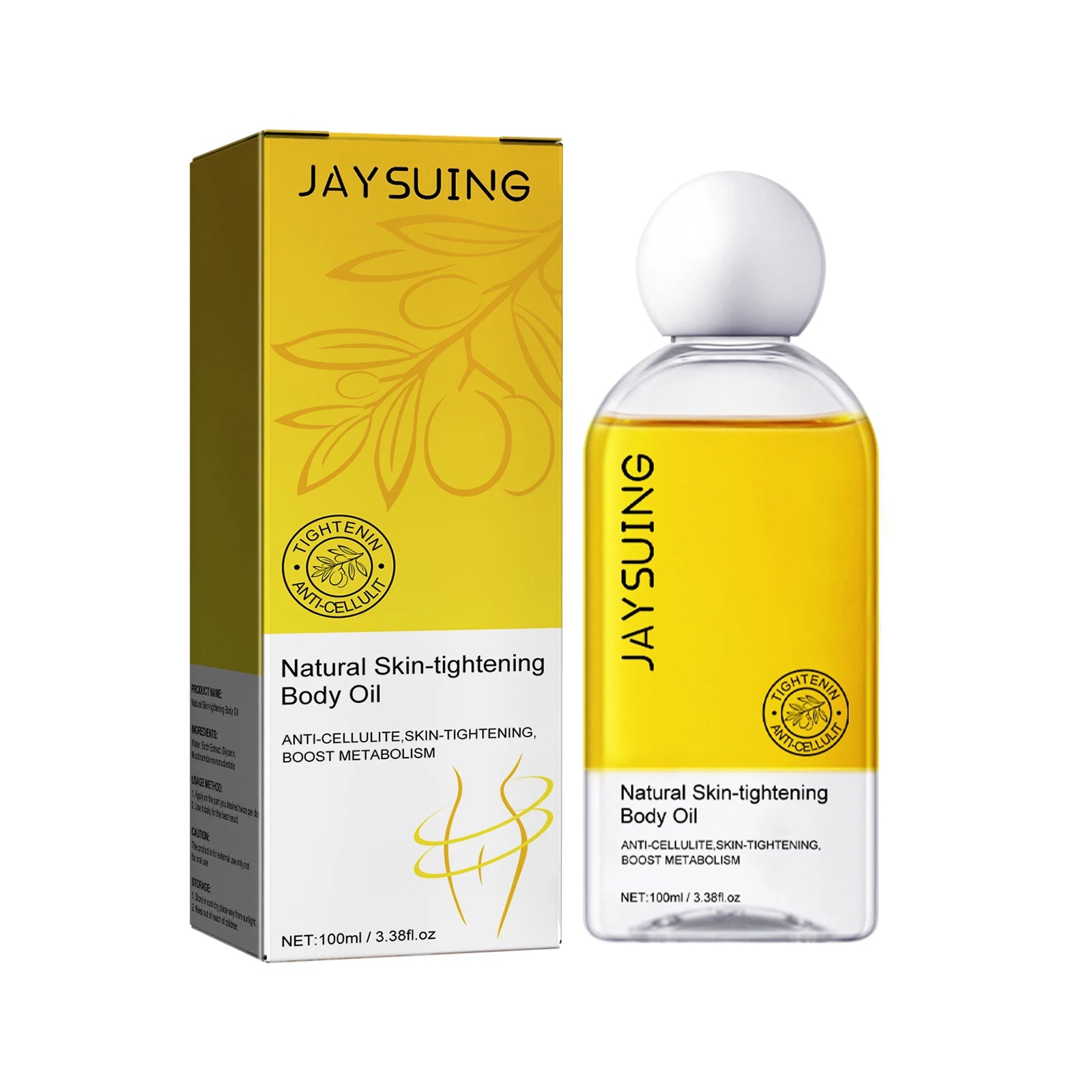 Tightening Body Oil Fat Reducing Anti Cellulite Deep Moisturize Smooth Lifting Firming Skin Relaxing Massage Belly Shaping Oil Peaceful Pleasures Health and Wellness 100ml boxed 100ml