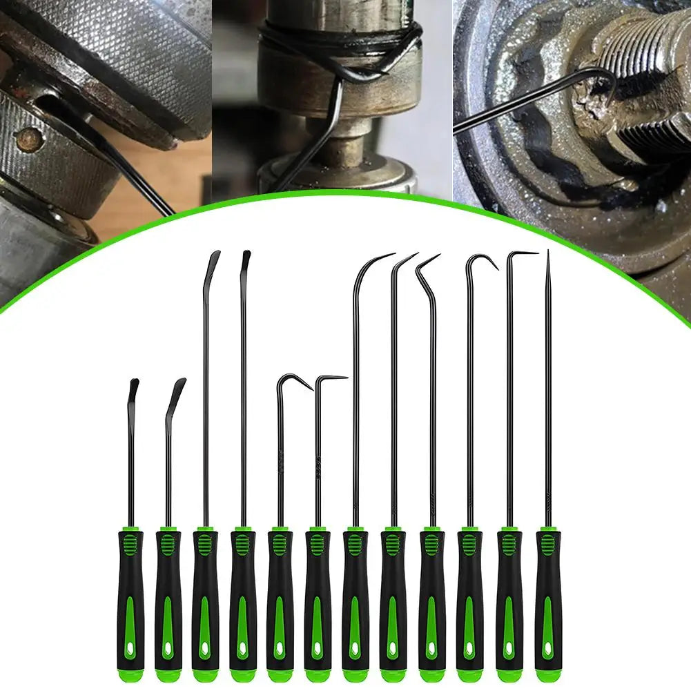 12-Piece Precision Pick & Hook Set – Oil Seal O-Ring Remover