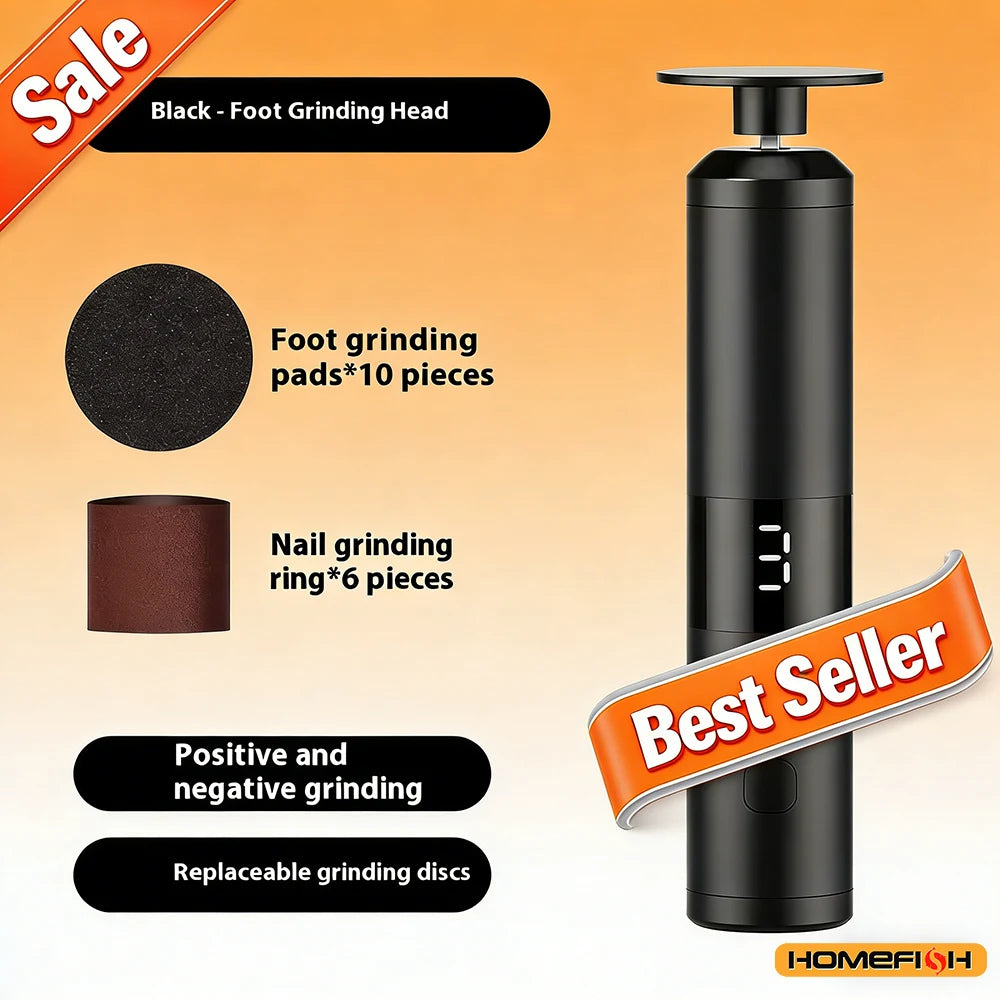 Electric Callus Remover with 3 Speeds & LCD Display, Fast Charging for Home Foot & Hand Care Peaceful Pleasures Health and Wellness