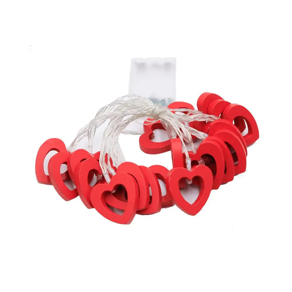LED Heart String Lights – Romantic Battery Fairy Lights Décor