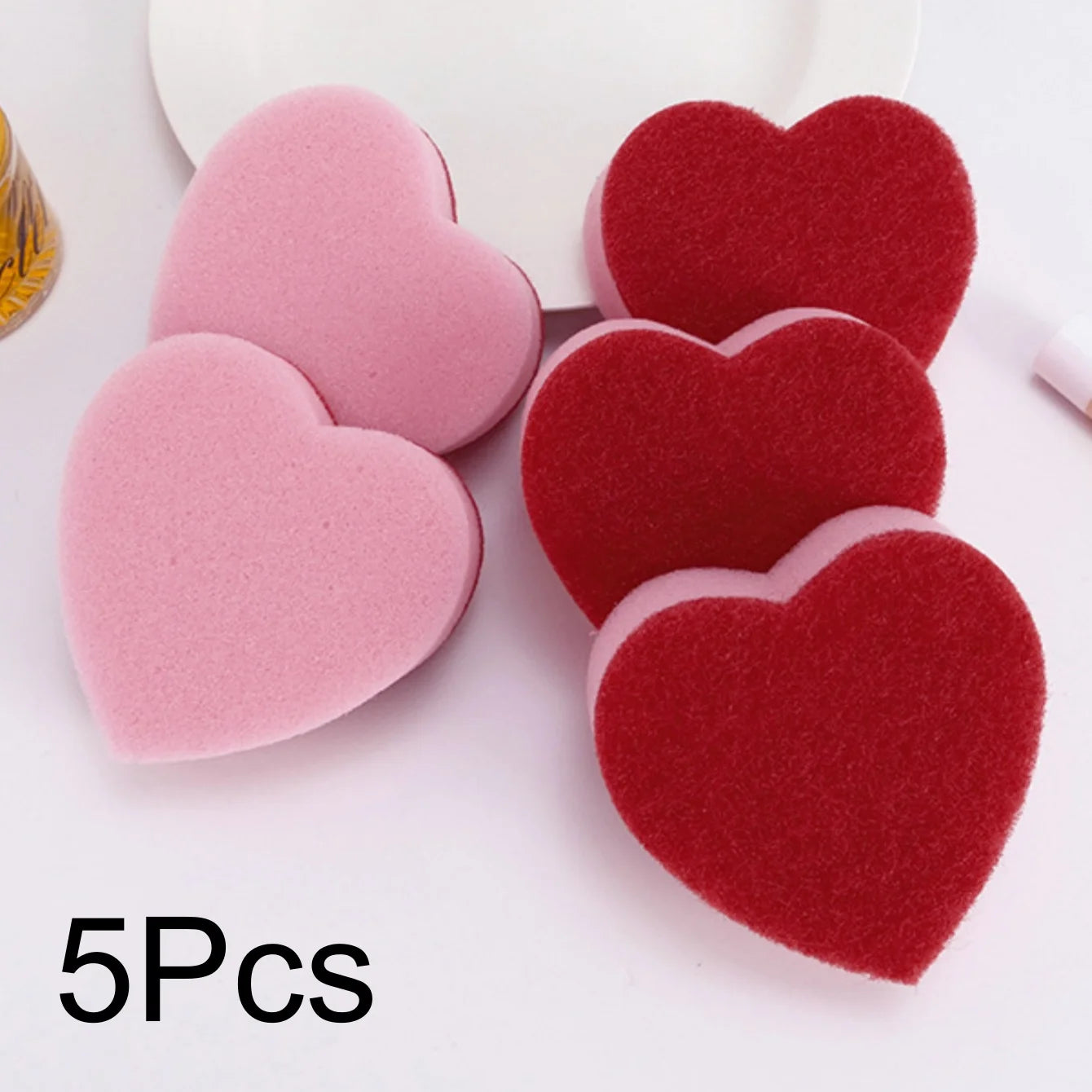 Non-Scratch Dual-Sided Dish Sponges | 5 or 12 Pack Kitchen Set Kitchen Dish Sponge Peaceful Pleasures Health and Wellness 5Pcs