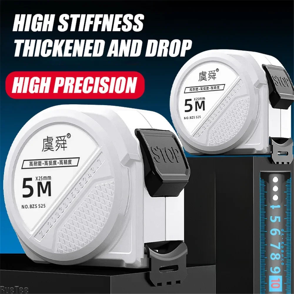 5m Auto-Lock Retractable Tape Measure | Anti-Cut Blue Font