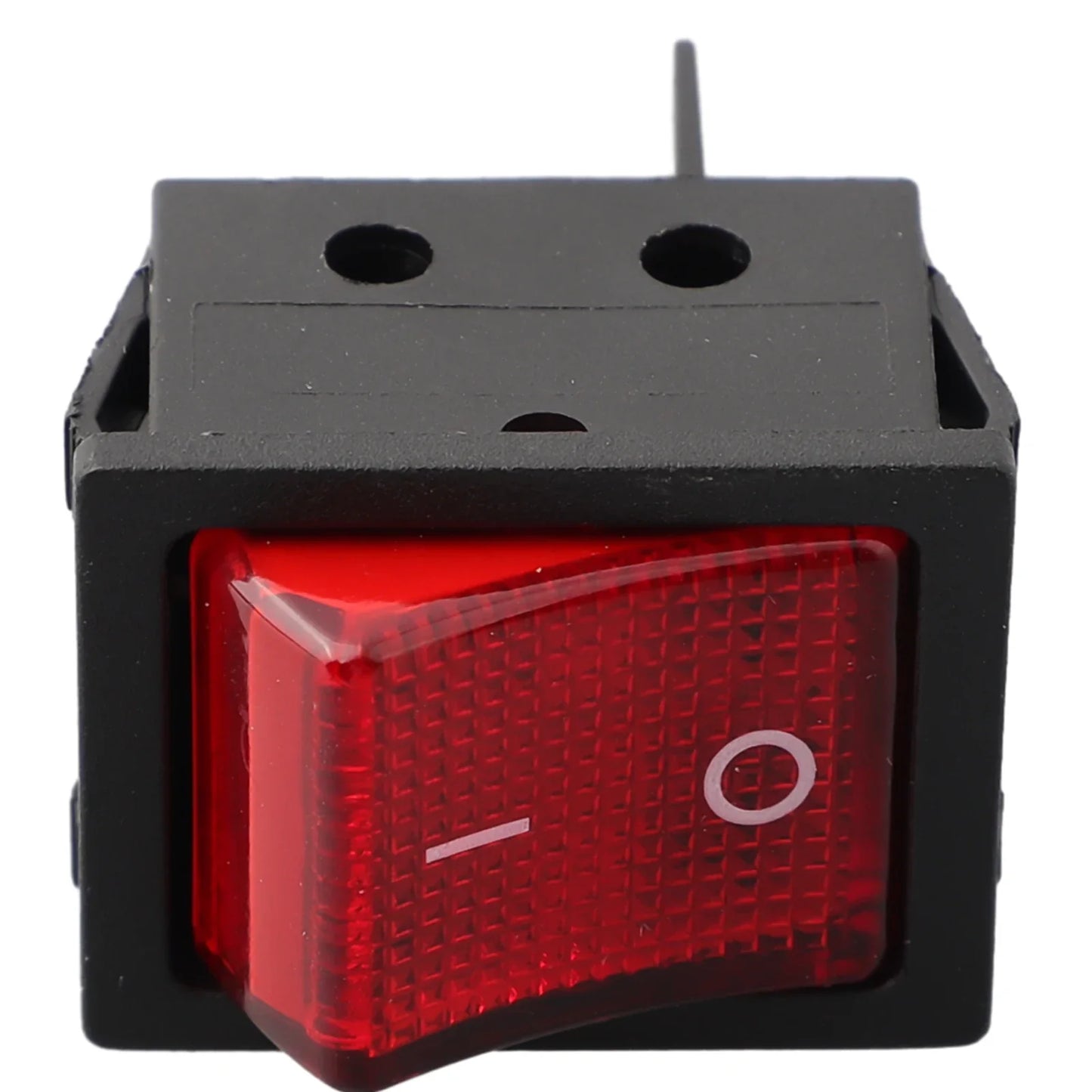 30A 250VAC 4-Pin Rocker Power Switch with Red LED Indicator