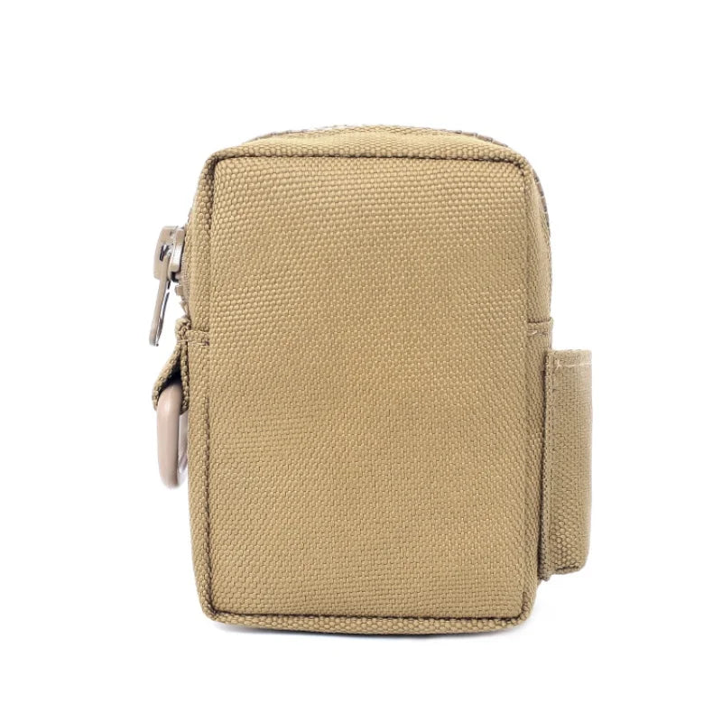 EDC MOLLE Mini Waist Pack – Tactical Nylon Belt Pouch MOLLE Belt Pouch Peaceful Pleasures Health and Wellness Khaki