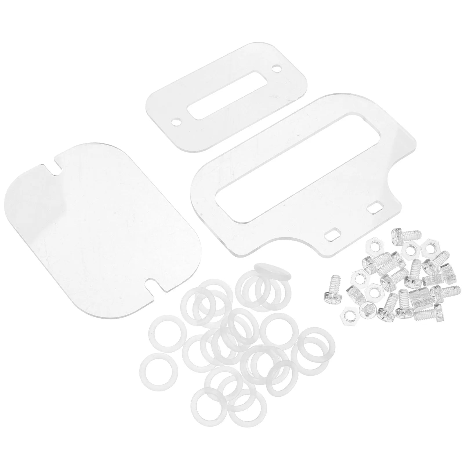 1Set Transparent Acrylic Cage Fasteners Set Screws Nuts Gaskets for Hamster Mouse Rabbit Small Pets DIY Modular Habitat Upgrade Peaceful Pleasures Health and Wellness Default Title