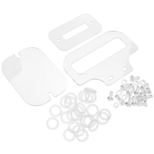 1Set Transparent Acrylic Cage Fasteners Set Screws Nuts Gaskets for Hamster Mouse Rabbit Small Pets DIY Modular Habitat Upgrade Peaceful Pleasures Health and Wellness Default Title