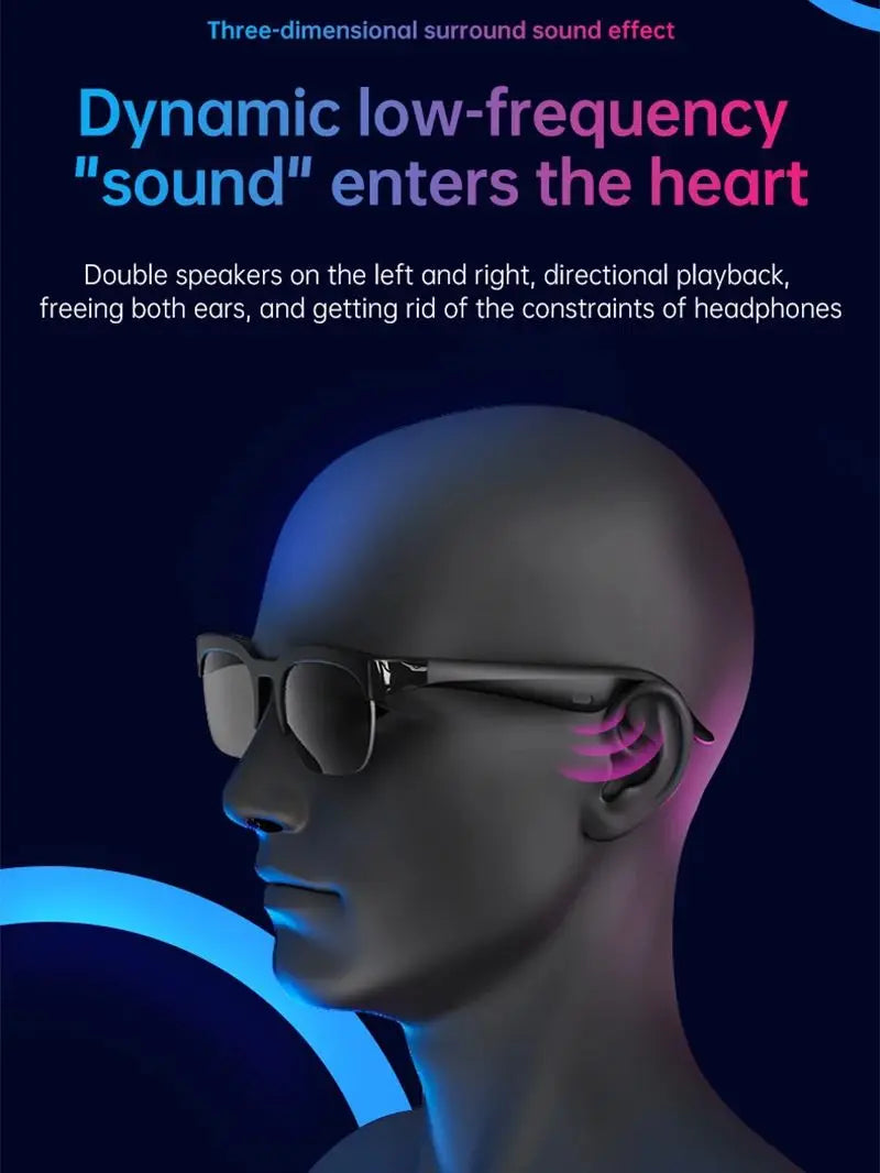 COTAUL AI Smart Glasses Bluetooth 5.3 Translation & Music