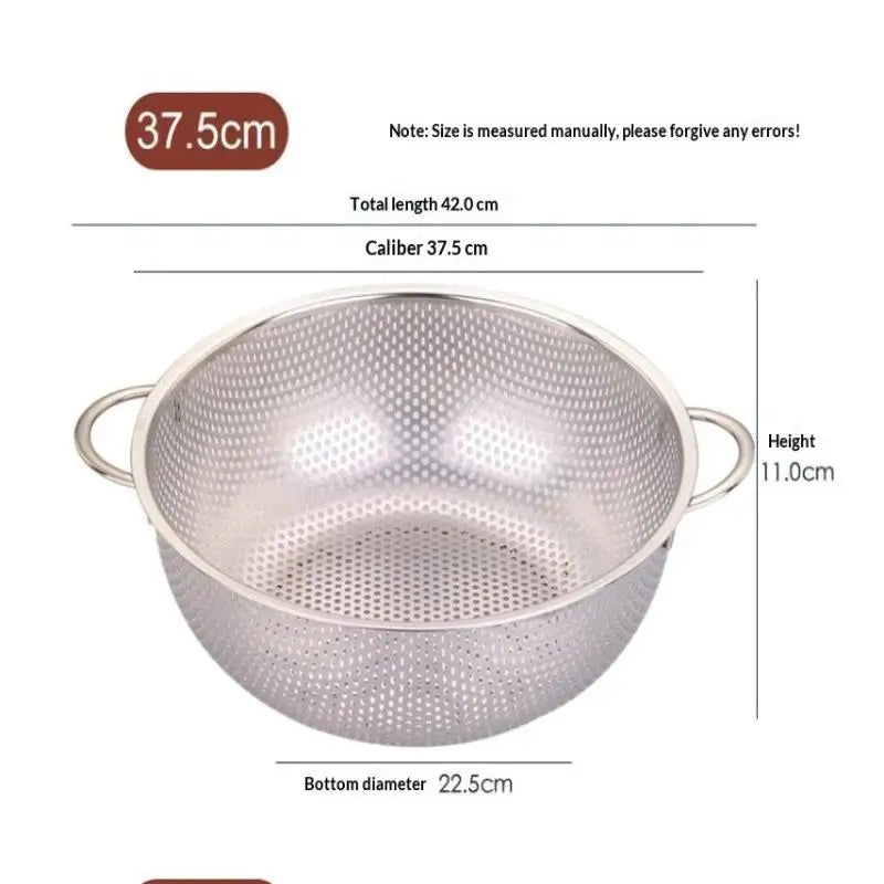 Stainless Steel Mesh Colander Strainer Sieve Basket | 8 Sizes