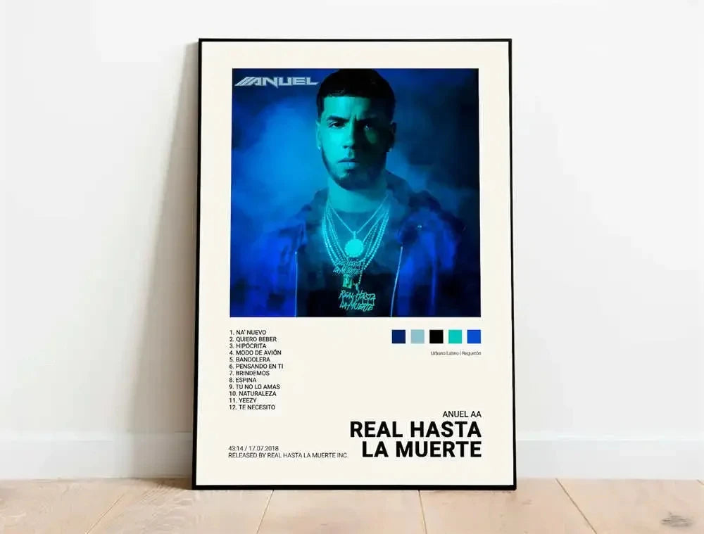 Nordic Pop Rapper Quevedo Poster Aesthetics Mora Feid Eladio Carrion Rauw AlejanDro Music Album Canvas Print Wall Art Home Decor Peaceful Pleasures Health and Wellness