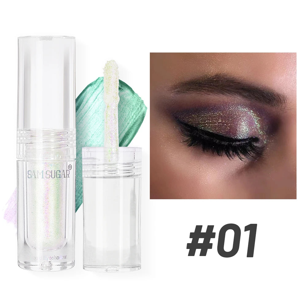 Chameleon Pearlescent Liquid Eyeshadow Illusion Highlight Highlight Fine Shimmer Festival Stage Makeup Peaceful Pleasures Health and Wellness 01