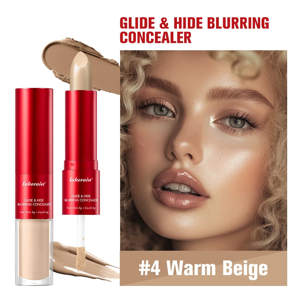 Super Concealer Creamy Glide Blurring Texture Conceals Dark Circles Wrinkles Long Lasting Water Proof Base Makeup Peaceful Pleasures Health and Wellness 4Warm Beige