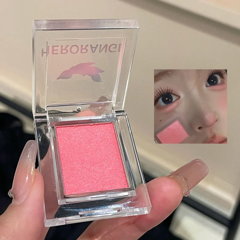 HERORANGE Pink Glitter Eyeshadow Palette – Shimmer & Waterproof