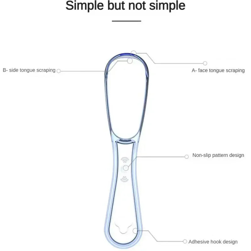 Reusable Tongue Scraper – BPA-Free Food Grade Plastic