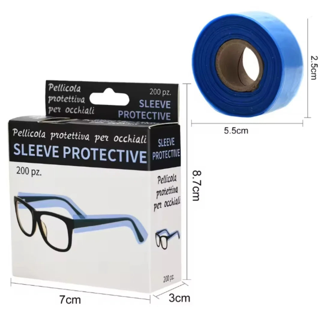200ps/Box Salon Hairdresser Disposable Glasses Leg Sleeves Cover Hair Dye Tools Pro Hairdressing Eyeglasses Protector Accessory Peaceful Pleasures Health and Wellness