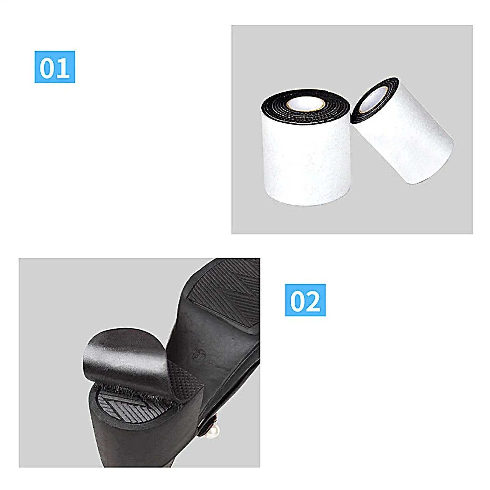 Anti-Slip Rubber Sole Protector Roll | Noise-Reducing Shoe Pad Shoe Sole Protector Peaceful Pleasures Health and Wellness