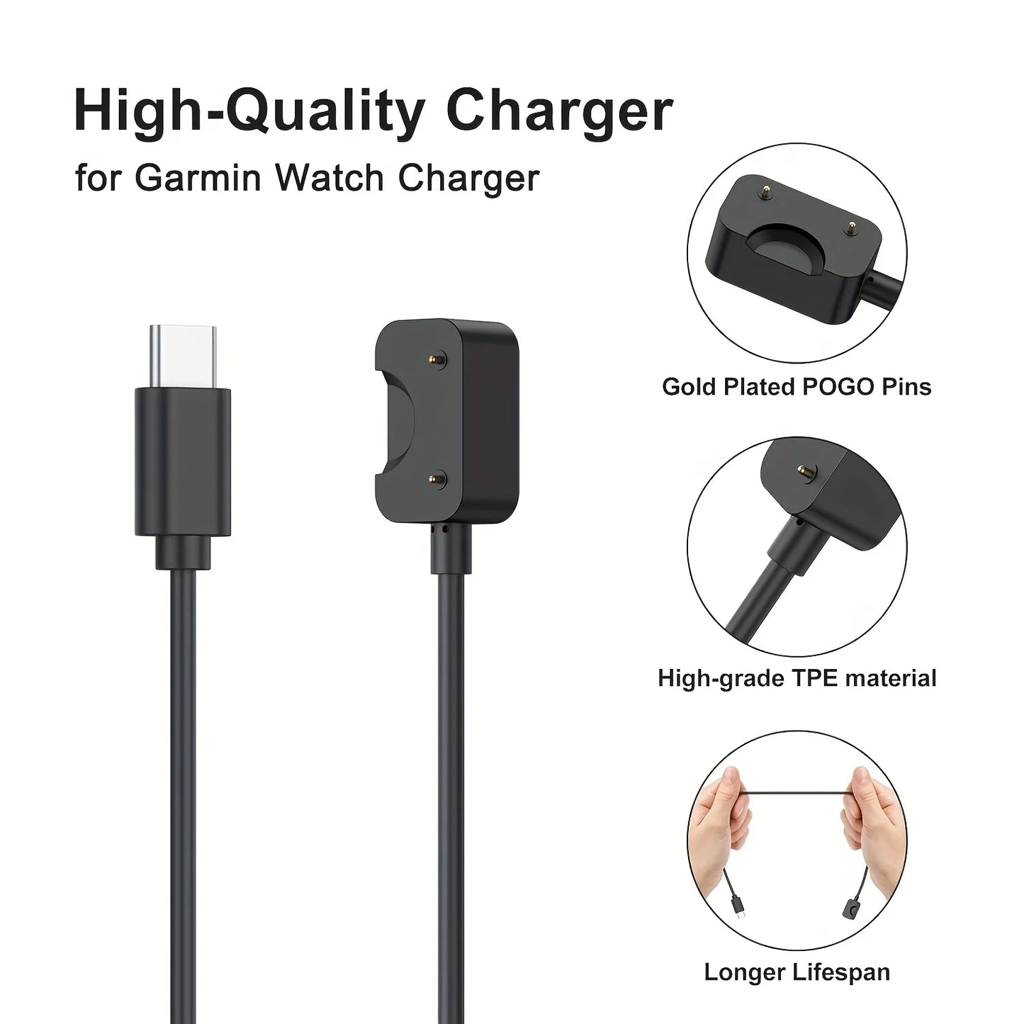 Compatible for Samsung Galaxy Fit 3 Charger Cable, Magnetic USB C Replacement Charging Cable Dock for Galaxy Fit3 Smartwatch Peaceful Pleasures Health and Wellness