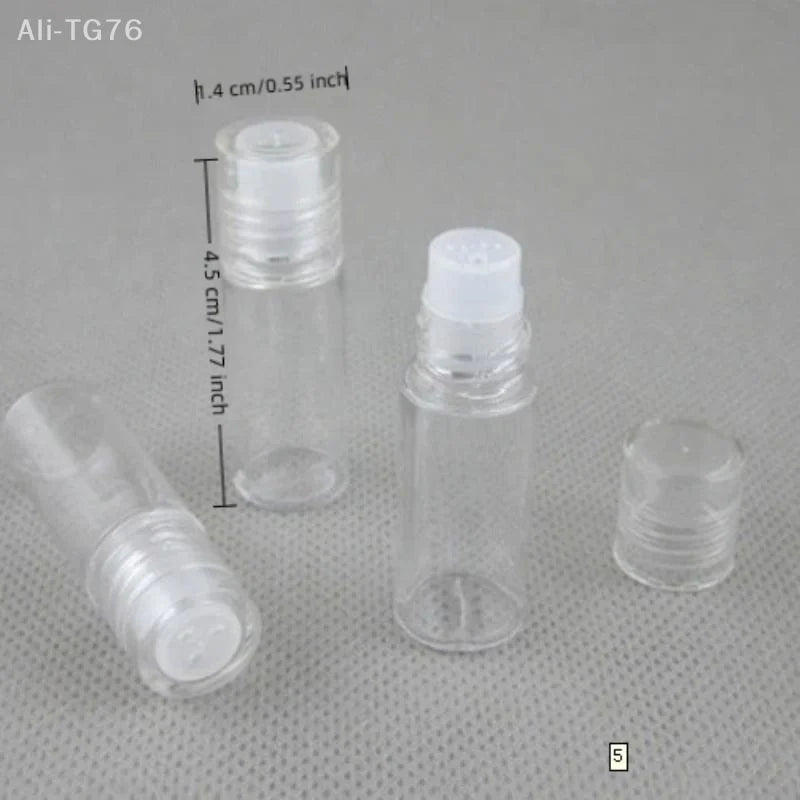 5-Pack 3ml Refillable Loose Powder Containers with Sifter Lids