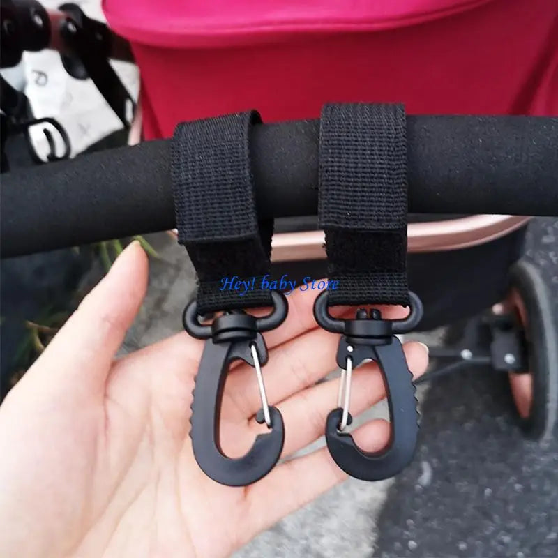 Adjustable Stroller Hooks – Multifunctional Bag Hanger Clip