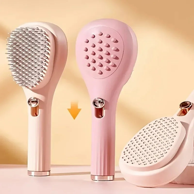 Anti-Static Self-Cleaning Scalp Massage Comb | 360° Portable