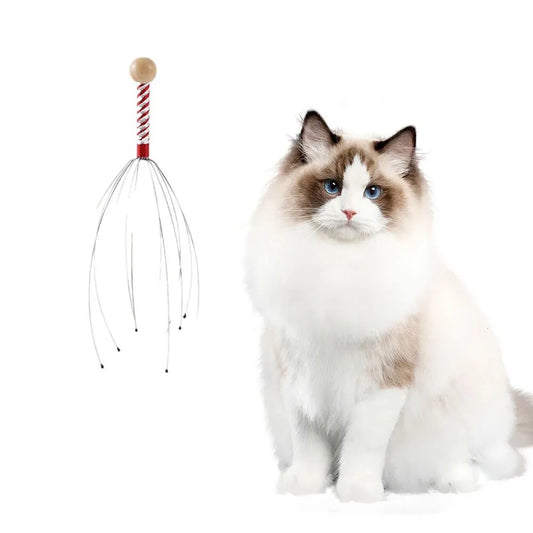 1PC Random Color Pet Massage Claw Head Massager Head Scratching Octopus Scalp Non Soul Extractor Divine Tool For Extracting Peaceful Pleasures Health and Wellness