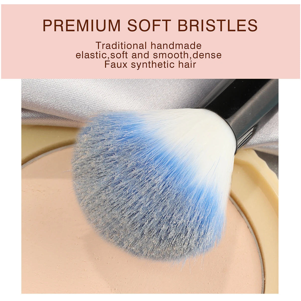 18-Piece Soft Professional Makeup Brush Set – Kabuki & Blending