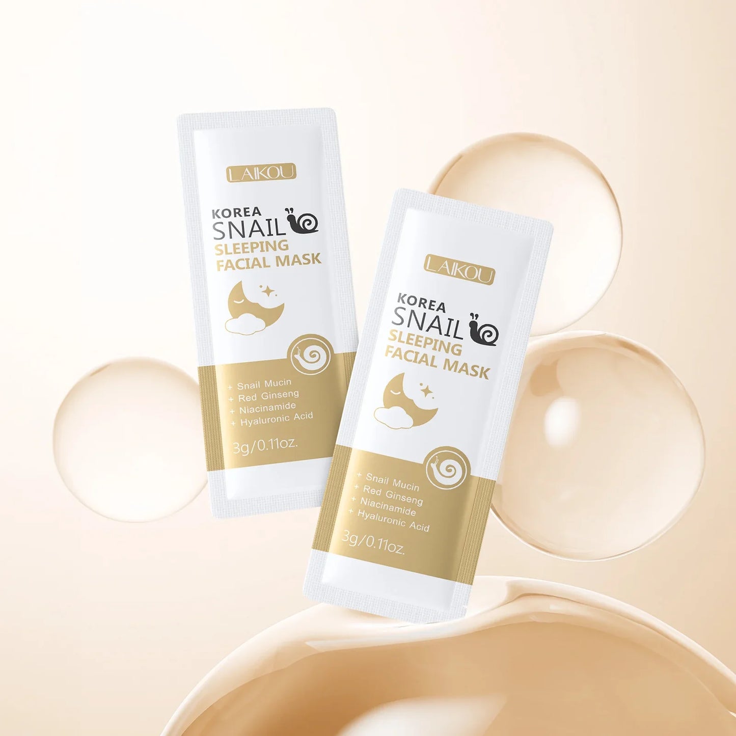 LAIKOU 7-in-1 Overnight Sleeping Face Mask Set – All Skin Types