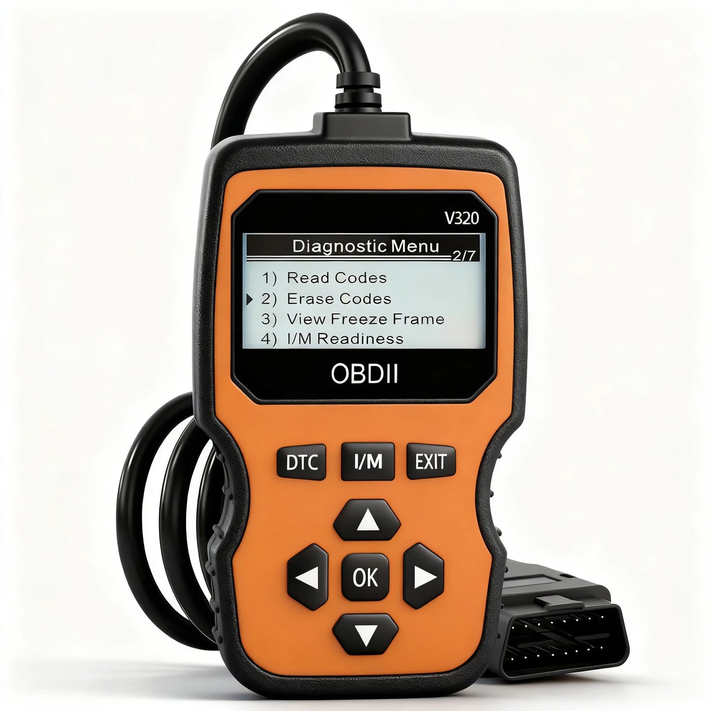 2025 New Obd2 Scanner - Handheld Car Diagnostic Tool, Supports Code Reading/Erasure, Real-Time Data Stream, Engine Light Check, Battery Test, Etc. - Red/Black Design, Suitable for Vehicle Diagnostics, Vehicle Diagnostic Tool, Peaceful Pleasures Health and Wellness Orange