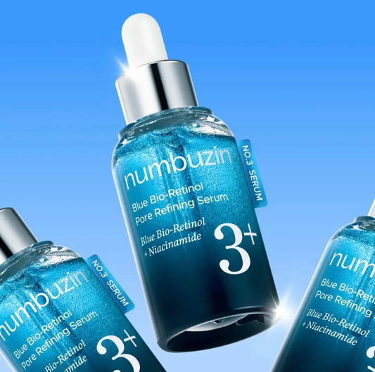 Numbuzin No.3 Blue Bio-Retinol Pore Refining Serum Niacinamide Gentle Improve Skin Texture Tighten Pores Korea Face Essence Care Peaceful Pleasures Health and Wellness