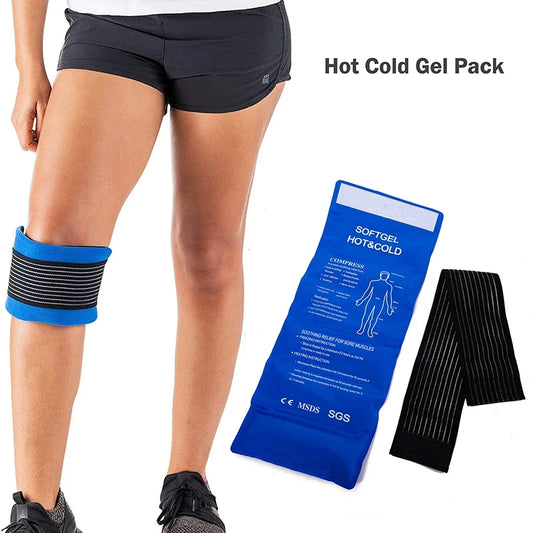 Reusable Hot & Cold Gel Pack | Flexible Ice & Heat Therapy Pad Hot Cold Therapy Pack Peaceful Pleasures Health and Wellness