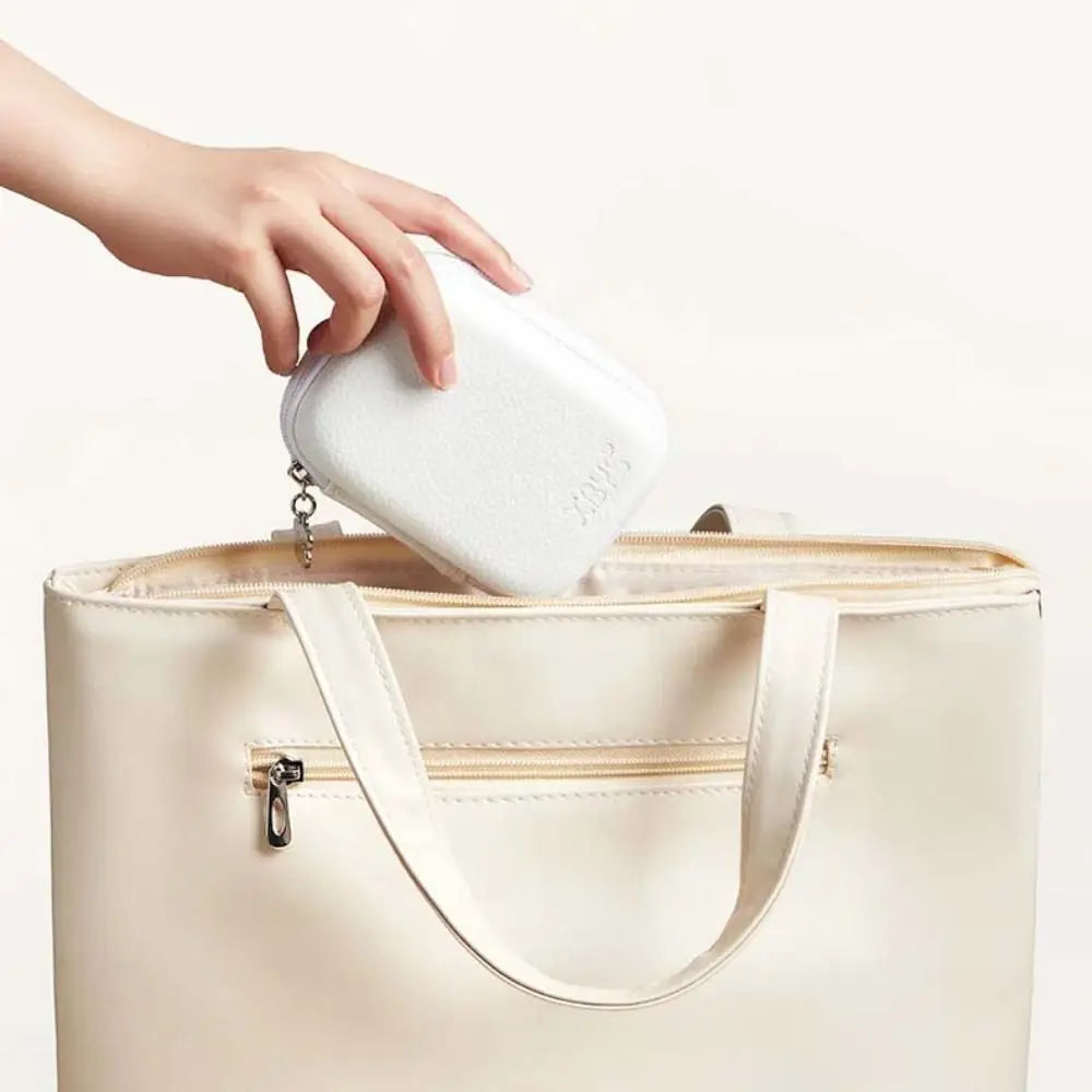 PU Leather Digital Camera Case Hard Shell Shockproof Cameras Storage Holder Earphone Data Waterproof Camera Carrying Bag SD Card Peaceful Pleasures Health and Wellness