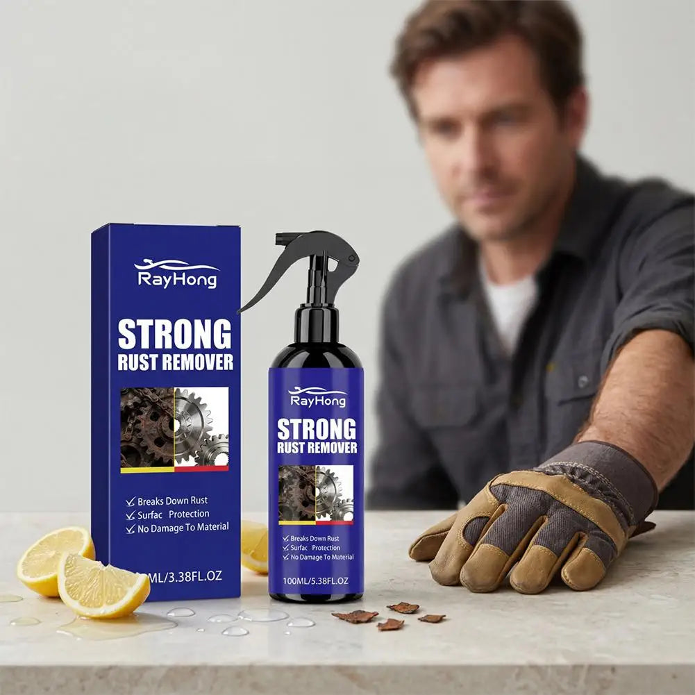 Rust Remover 100ml Stain Cleaner Rust Cleaner For Kitchen Garage Workshop Outdoor Equipment Home Appliance Car Maintenance 1PCS Peaceful Pleasures Health and Wellness