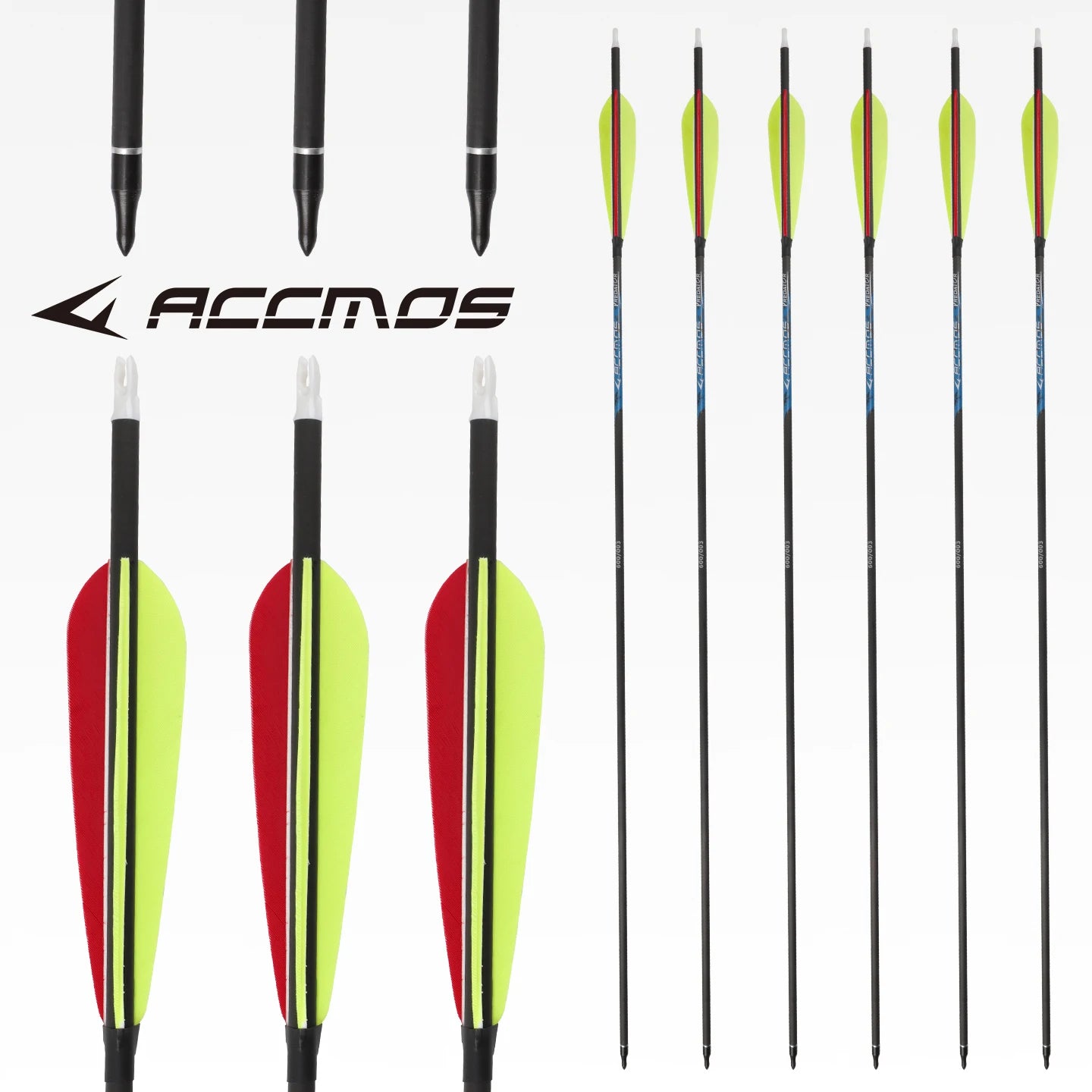 ACCMOS ID6 Carbon Arrow Spine 250-800 Outdoor Practice Field Recurve