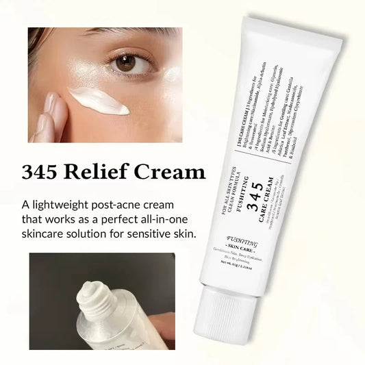 Brand 345 Face Cream Korean Skincare Skin-softening Moisturize FaceCream Gentle Repairing Suitable For Sensitive Skin Face Cream Peaceful Pleasures Health and Wellness