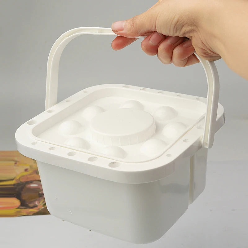 Bview Art Multifunctional Watercolor Palette Bucket Portable Box Pen