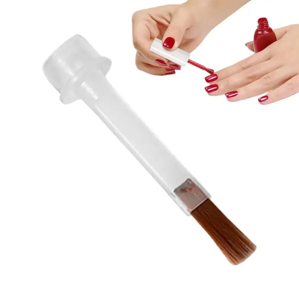 1/10Pcs Disposable Nail Polish Brush For Nail Polish Bottle Replacement Brush Soft Bristles Nail Brushes Nail Art Applicators Peaceful Pleasures Health and Wellness 1PC-flat head