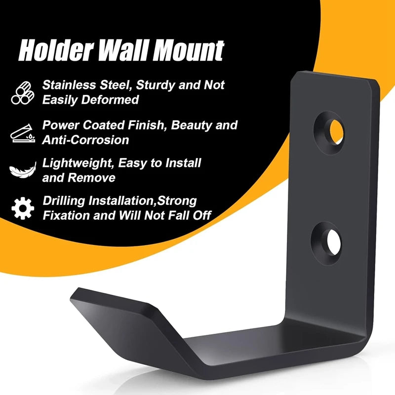 Heavy Duty Metal Hooks, Wall Mount Tool Hangers, Multipurpose Utility Hooks for Garage Warehouse Kitchen Bathroom Hardware Peaceful Pleasures Health and Wellness