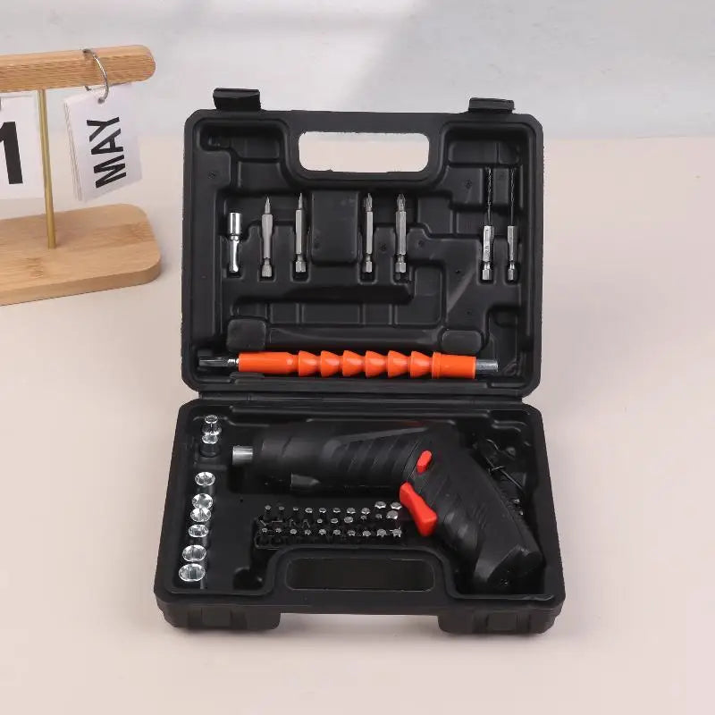 3.6V Cordless Electric Screwdriver Mini Drill Set w/ Case Cordless Screwdriver Set Peaceful Pleasures Health and Wellness A2