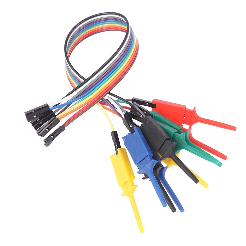 20cm Test Hook Clip Logic Analyzer Probe Clamp Kit | Chips & Pins