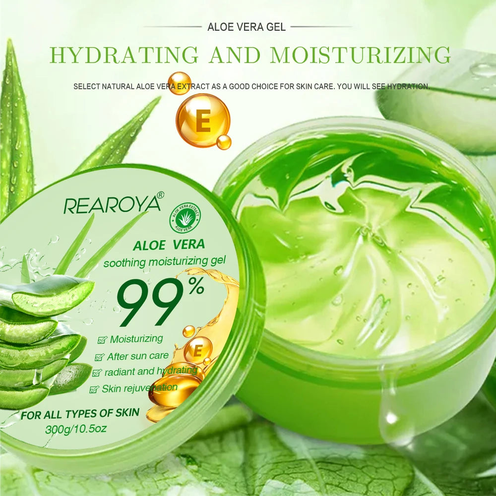 99% Aloe Vera Moisturizing Gel Creams Refreshing Non Sticky Facial Facial Wash Free Deep Nourishing Maintain Skin Face Care Peaceful Pleasures Health and Wellness