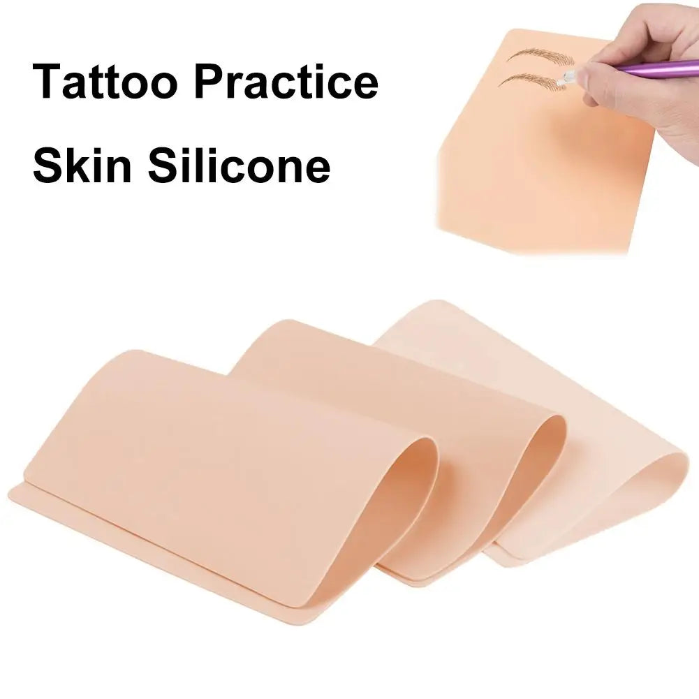 Double-Sided Silicone Tattoo Practice Skin – Blank Eyebrow Tattoo Fake Skin 1mm Peaceful Pleasures Health and Wellness